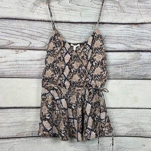 Maurices Snakeskin Print Wrap Cami Tank M